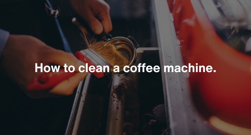 How to clean a coffee machine.