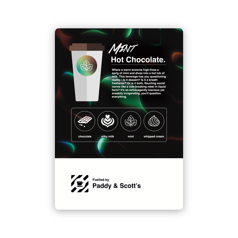 Mint Hot Chocolate • A4 Poster